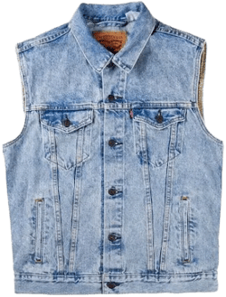Levi's Men's Premium Cotton Button Up Trucker Vest