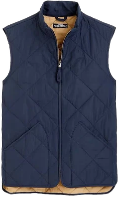 J Crew Vest Small Quilted Walker Lightweight Full Zip