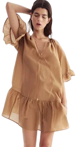 H&M Ladies Tie-Detail Tunic Dress