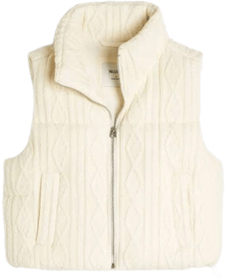 Hollister Women's Sweater-Knit Mini Puffer Vest