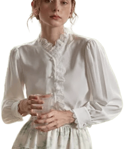 Hanna Puff Sleeve Lace Blouse