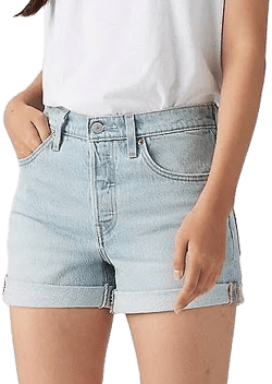 Levi's 501 Rolled Denim Shorts Women's