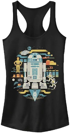 Star Wars Distressed Pop Art Collage Tank Top