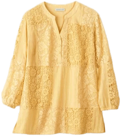 Lila Patchwork Lace Tunic