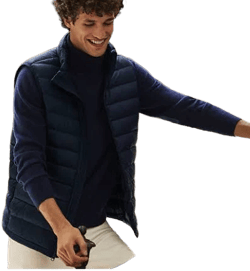 Lands' End Men's Big Wanderweight Packable Down Vest