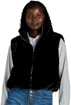 Madden NYC Women's Midweight Faux Fur Vest