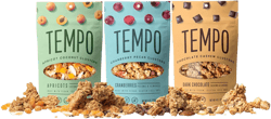 Tempo Granola Cluster Variety Pack - Dark Chocolate, Cranberry, Apricot - Vegan, Gluten Free, Oats, Low Sugar, Vegan, Dairy Free, Soy Free, Vitamin E, Prebiotics - High Protein Snacks with Oats - 6 pack Variety Pack 6 Pack