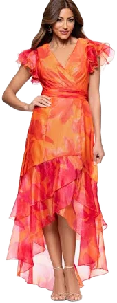 Xscape Women's Flutter-Sleeve Dress