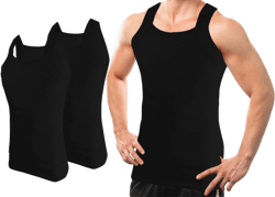 G-Unit Men's Square Cut Muscle Rib Tank Tops (2 Pack)