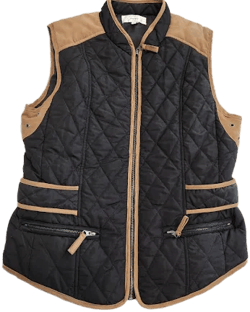 Entro Women's Quilted Suede Vest