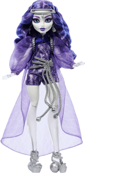 Monster High 12.7&#34; Spectra Vondergeist Fashion Doll Purple Hair/Blue Eyes with Pet Ferret Rhuen and Accessories