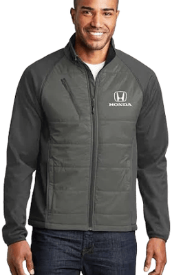 Honda Grey Sporty Puff Softshell Jacket