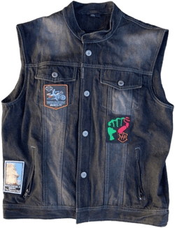 Speed and Strength Men's Rover Denim Motorcycle Vest