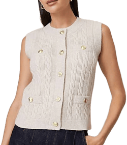 Ann Taylor Women's Cable Sweater Vest