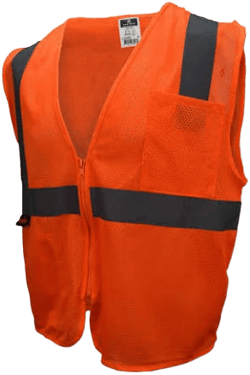 Radians Economy Class 2 Mesh Safety Vest with Zipper