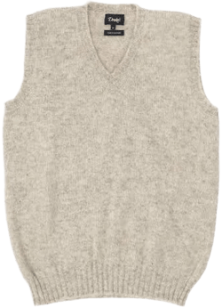 Drake's Of London Handmade Designer Knitted Vest
