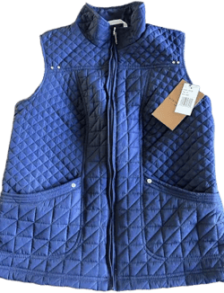 Weatherproof Quilted Pockets Sleeveless Lightweight Vest