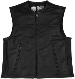 Black Brand Men's Dagger Leather Vest