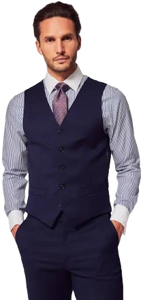 Hawes & Curtis Men's Italian Wool Twill Vest