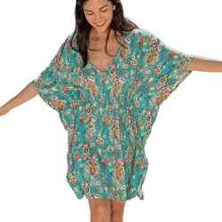 Sanibel Kaftan Mini Dress