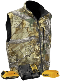 DEWALT Realtree Xtra Heated Fleece Vest Kit