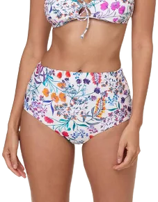 Botanical Floral Super High Waist Bikini Bottom