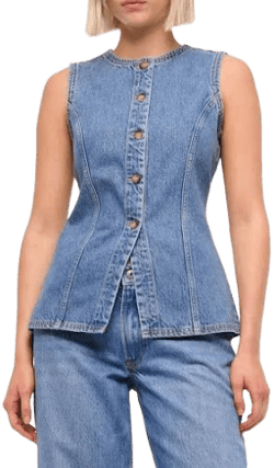 Abercrombie & Fitch Women's Denim Vest