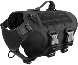 Tactical dog vest with patch spots and pockets, Tactical dog vest, GN3 Tactical Dog Harness with 6X Buckle Dog Molle Vest with Handle 3, Tactical