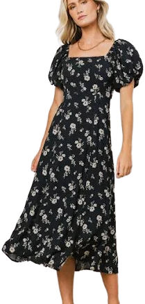 böhme Aubree Floral Midi Dress