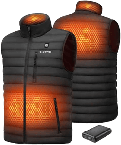 Tidewe Men's Heated Vest with Battery Pack