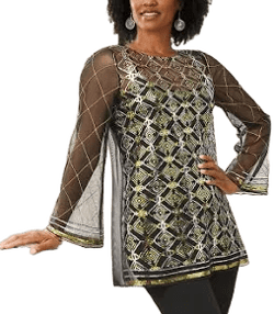 Kimora Glitz Tunic Top