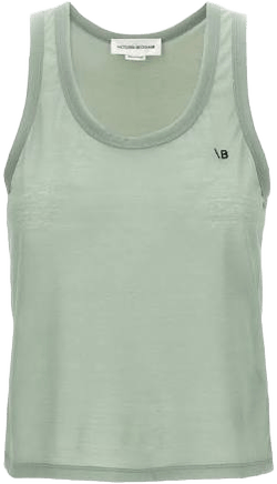 Victoria Beckham Logo Embroidery Women Tank Top