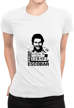 Artistshot Pablo Escobar Mugshot Fitted T-Shirt