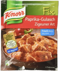 Knorr Fix Gulsch with Bellpeppers
