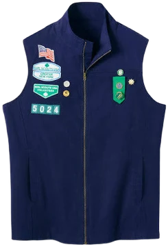 Girl Scouts Official Adult Navy Vest Small