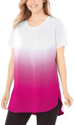 Woman Within Plus Size Easy Maxi Tunic