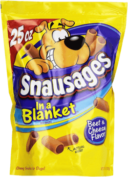 Snausages in a Blanket Dog Snacks Beef and Cheese, 25 oz.