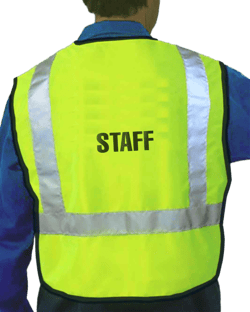 Personalized Name Printed Lime Orange Reflective High Visibility Safety Vest Silver Strip Unisex Work Cycling Runner Crossing Guard Road