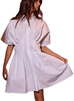 Pleated Tunic Dress