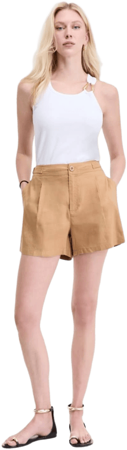 INC International Concepts Women's Linen-Blend Mini Shorts