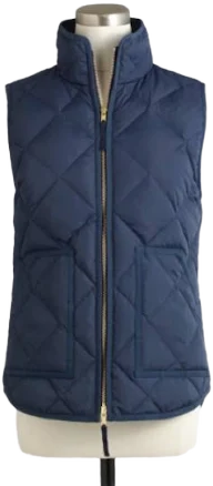 J. Crew Factory Jackets & Coats Navy Quilted Vest