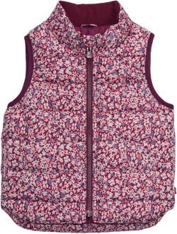 GAP Baby Girl's Puffer Vest 4T Beach Plum