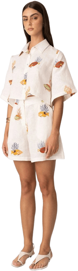women's linen short zuyder