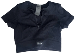 Boandtee Tops | Bo + Tee Cropped Shirt | Color: Black | Size: S | Sasaangel96's Closet