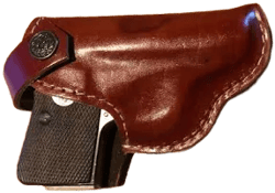 Handmade Leather Belt Pocket Holster For Colt Junior Vest Pocket 25ACP