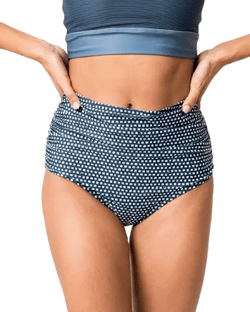 Nani Swimwear Palaka Ruched High Rise Swimsuit Bottom