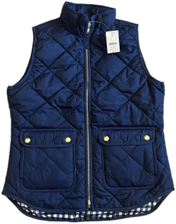 J. Crew Women's Quilted Zip Vest