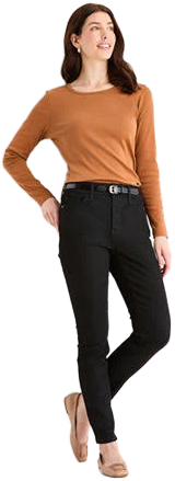 St. John's Bay Women's Mid Rise Skinny Fit Jeans