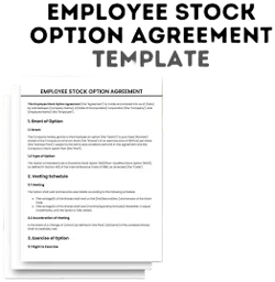 Employee Stock Option Agreement Template Stock Option Plan Equity Compensation Options Stock Option Vesting Schedule Stock Option Exercise