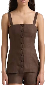 Faithfull The Brand Women's Corbiere Linen Vest